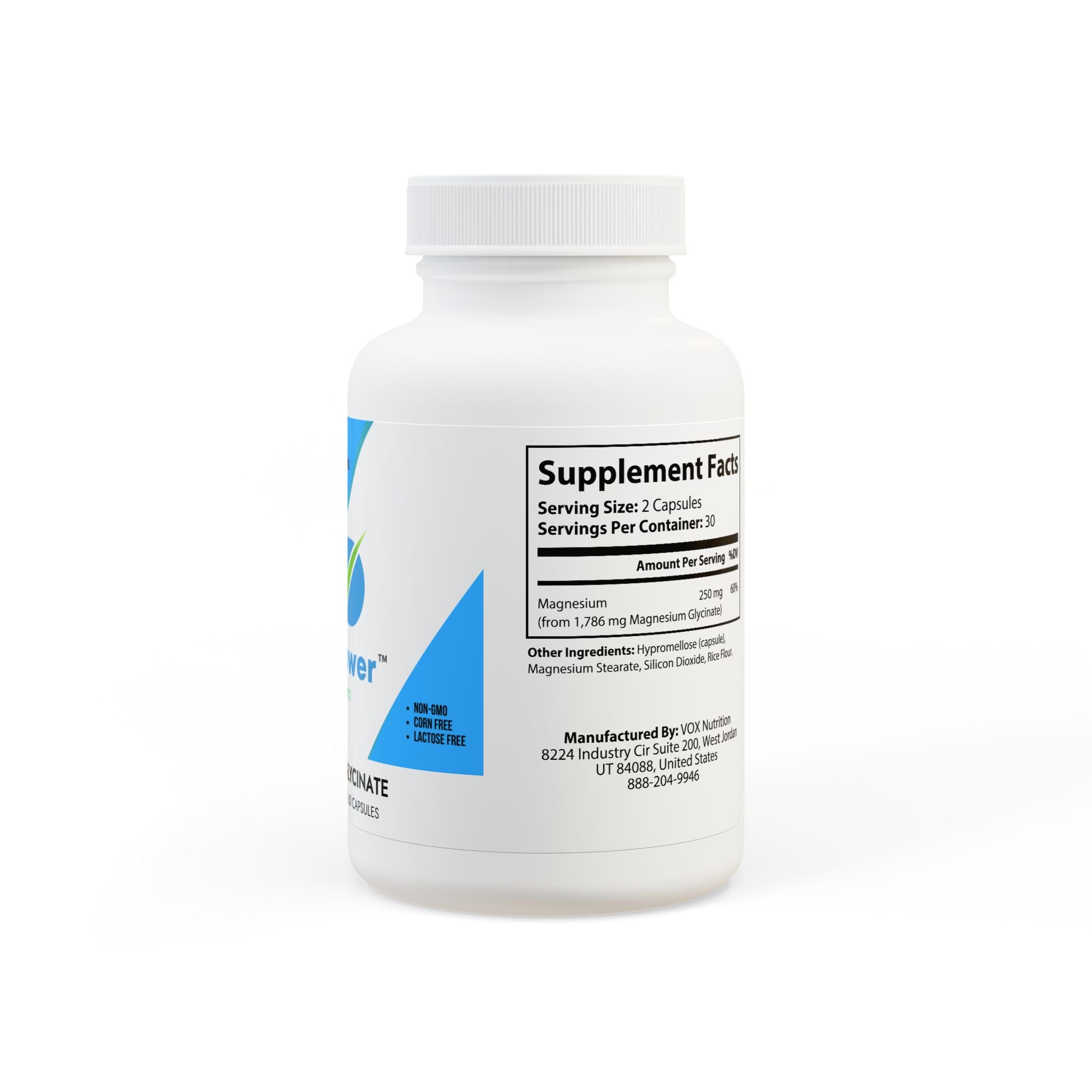 Magnesium Glycinate (60 Capsules)